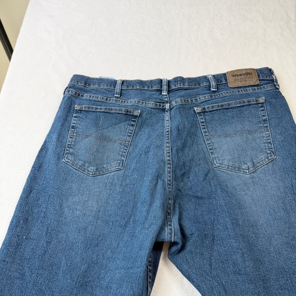 Wrangler‎ Authentics Straight Leg Mens Jeans 38x29 Blue Good Classic Denim - Picture 8 of 13